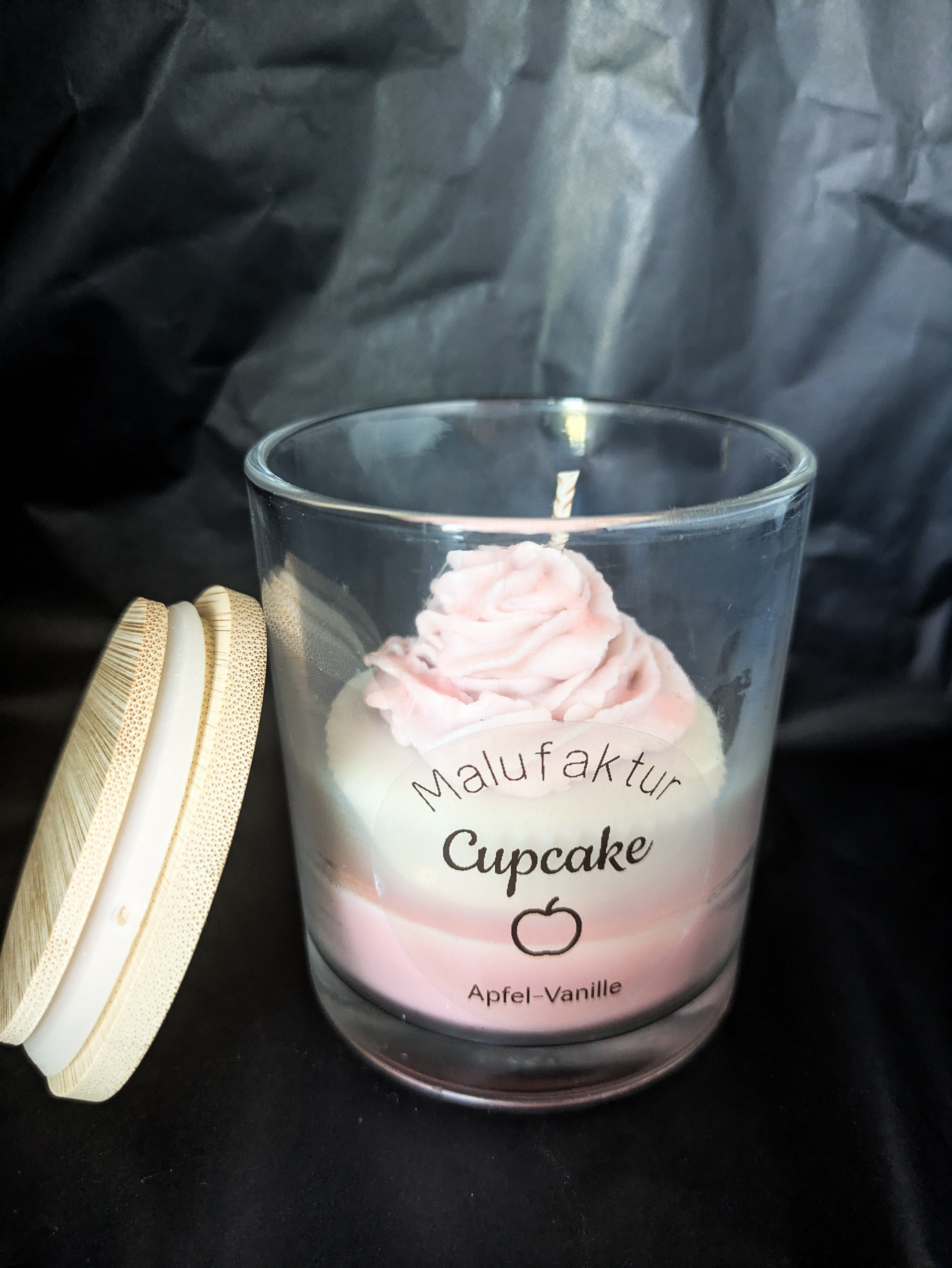 Cupcake Kerze Apfel/Vanille